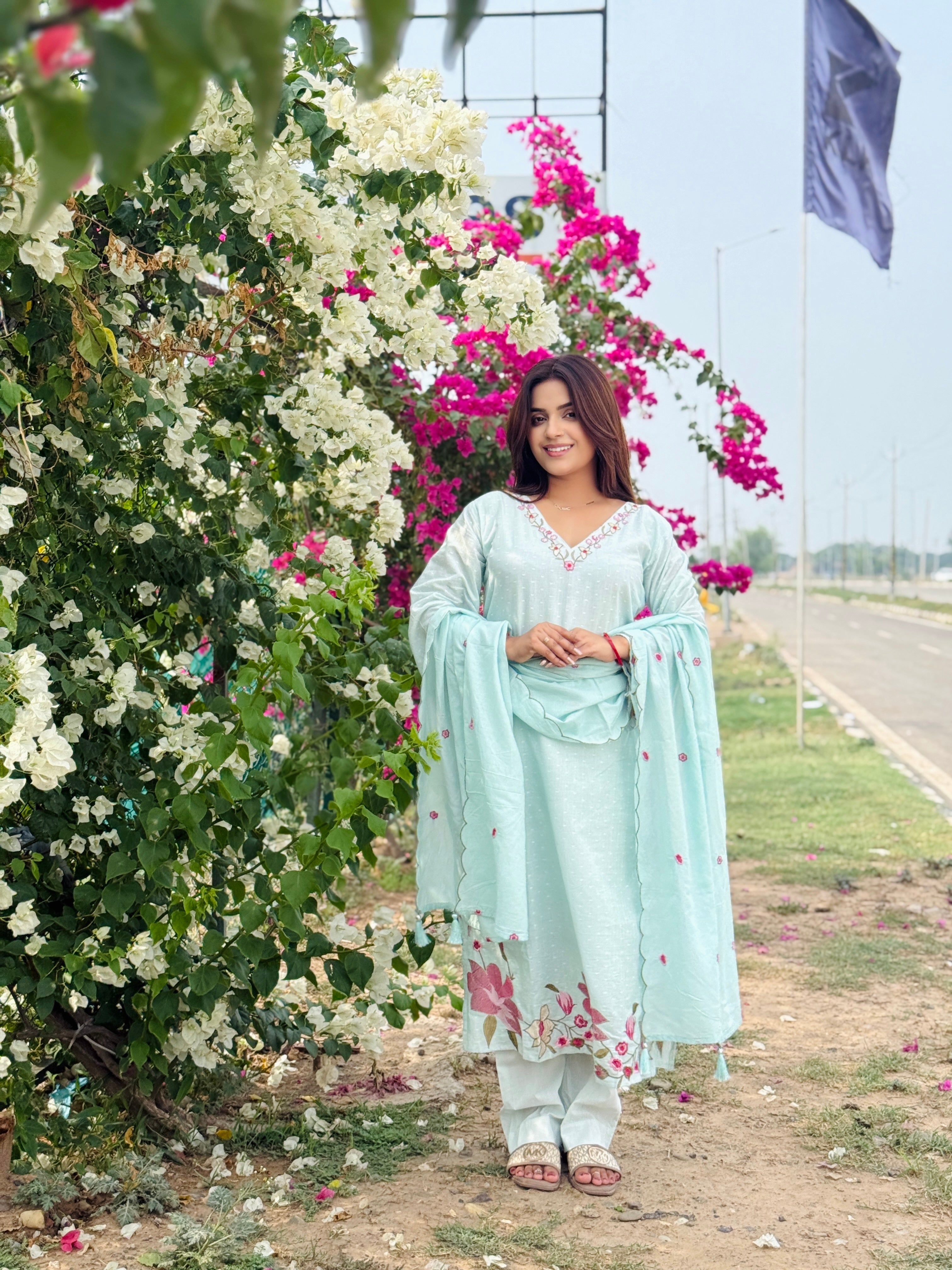 Noor Buti Embroidered Cotton Suit