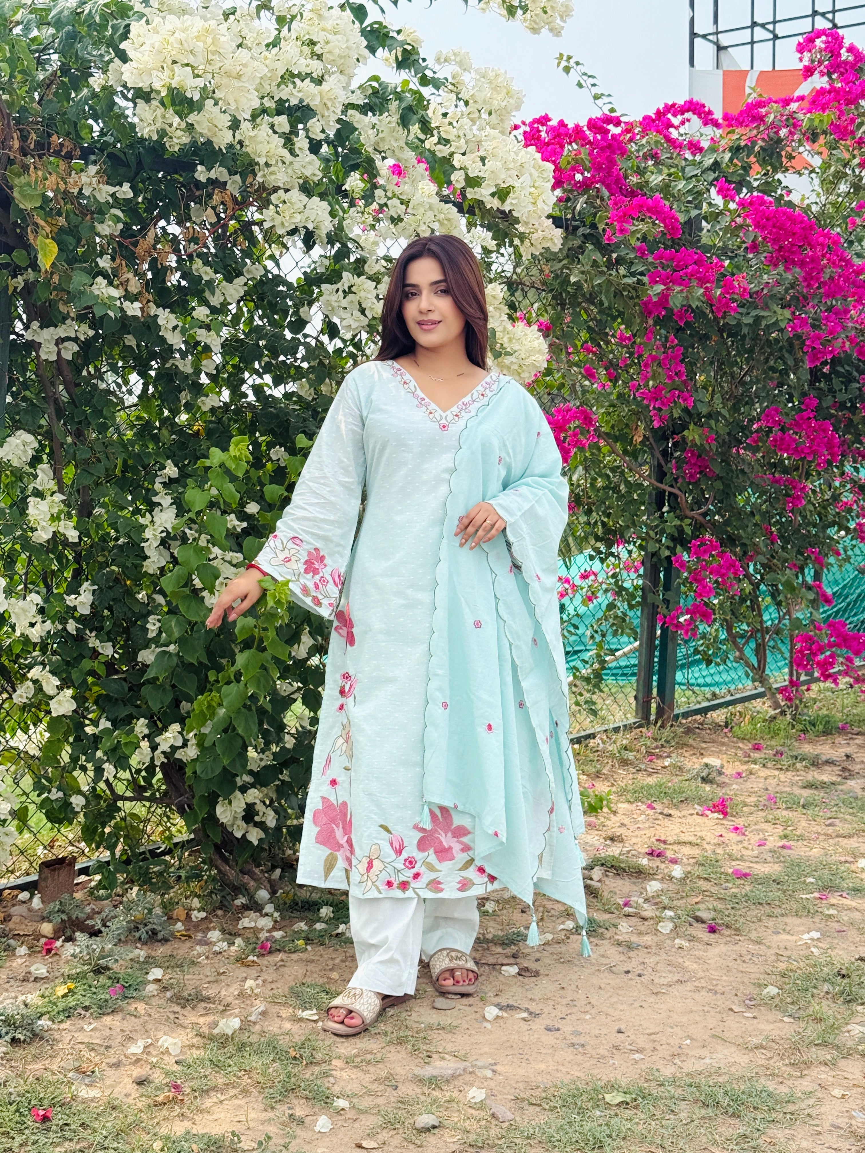 Noor Buti Embroidered Cotton Suit