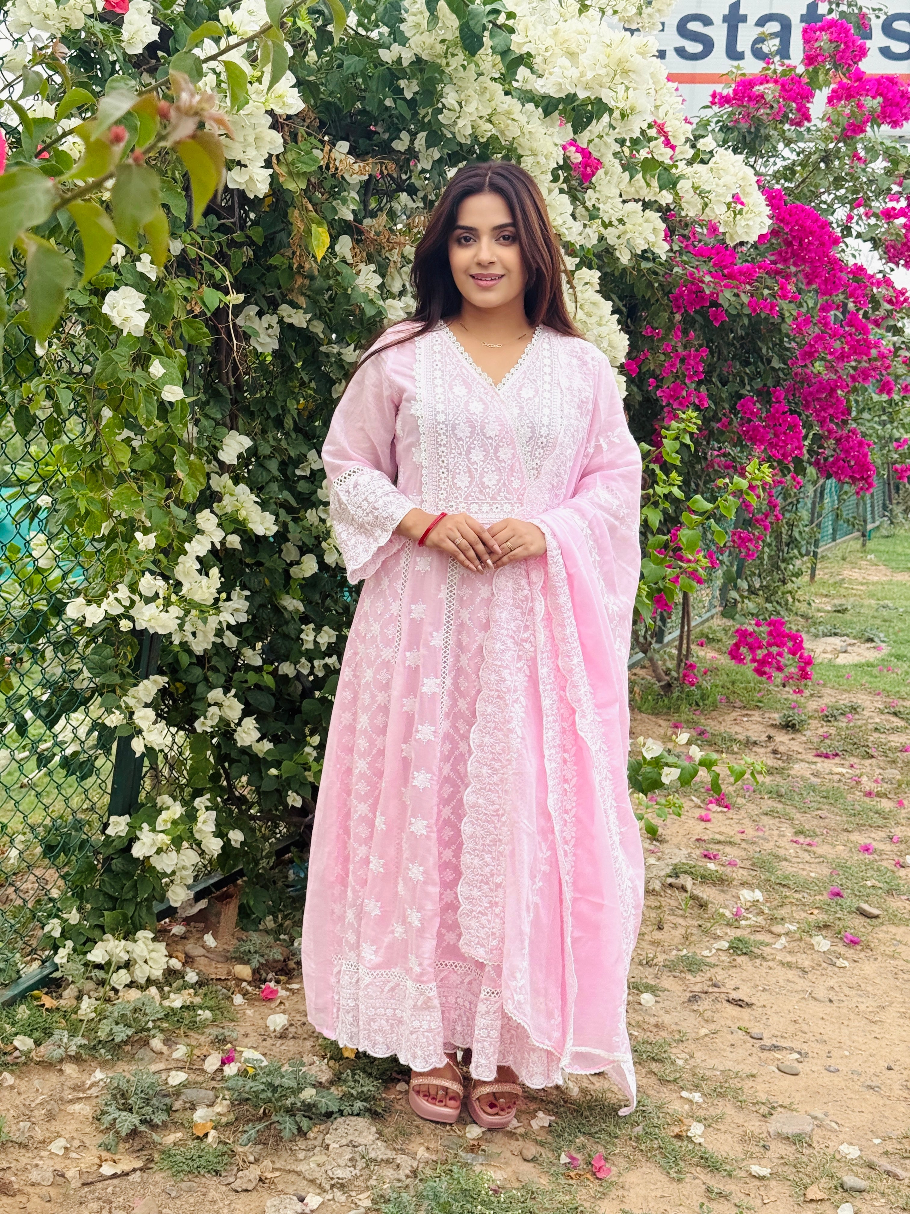 Noor Chikankari Mulmul Cotton Suit