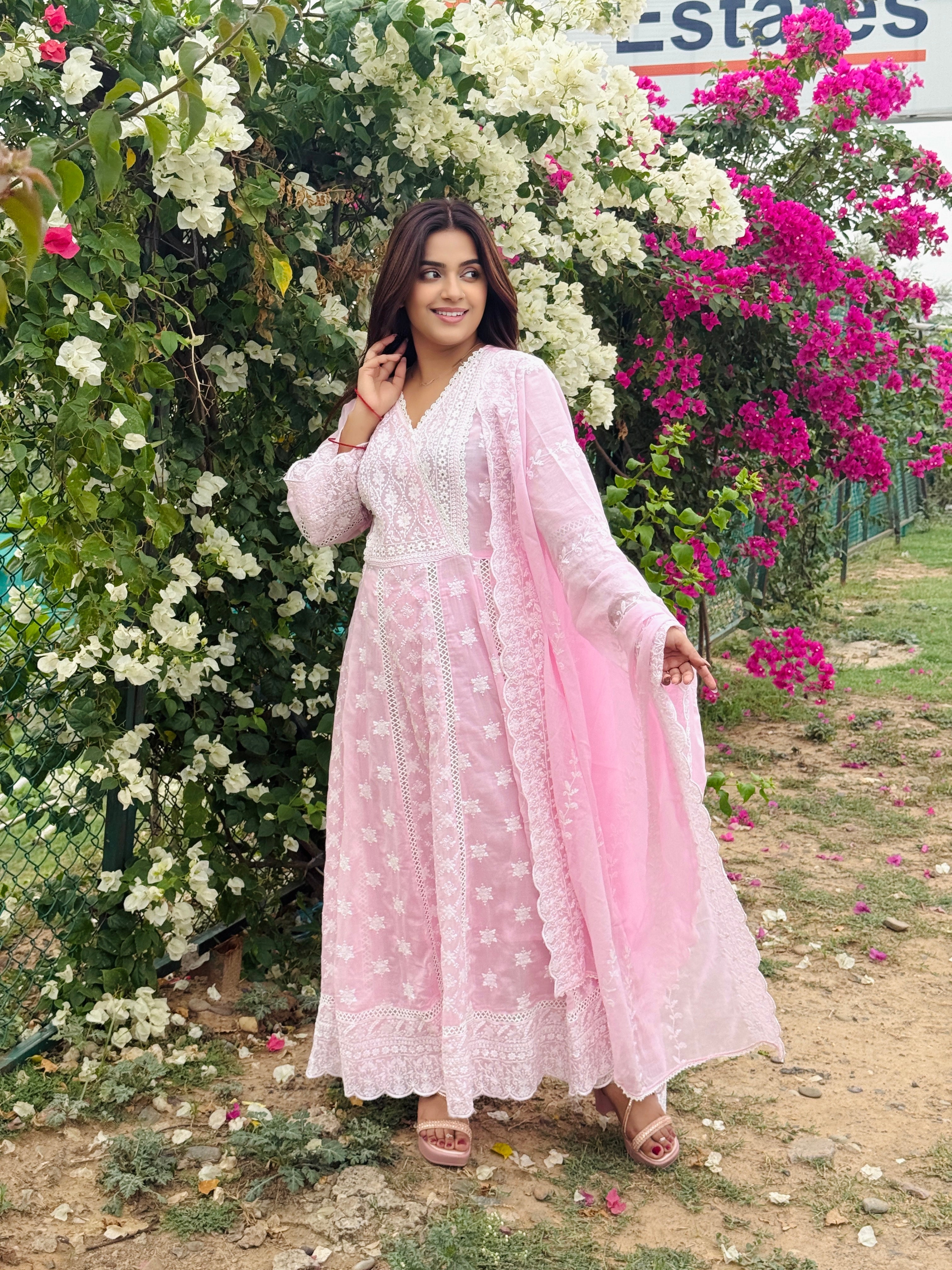 Noor Chikankari Mulmul Cotton Suit